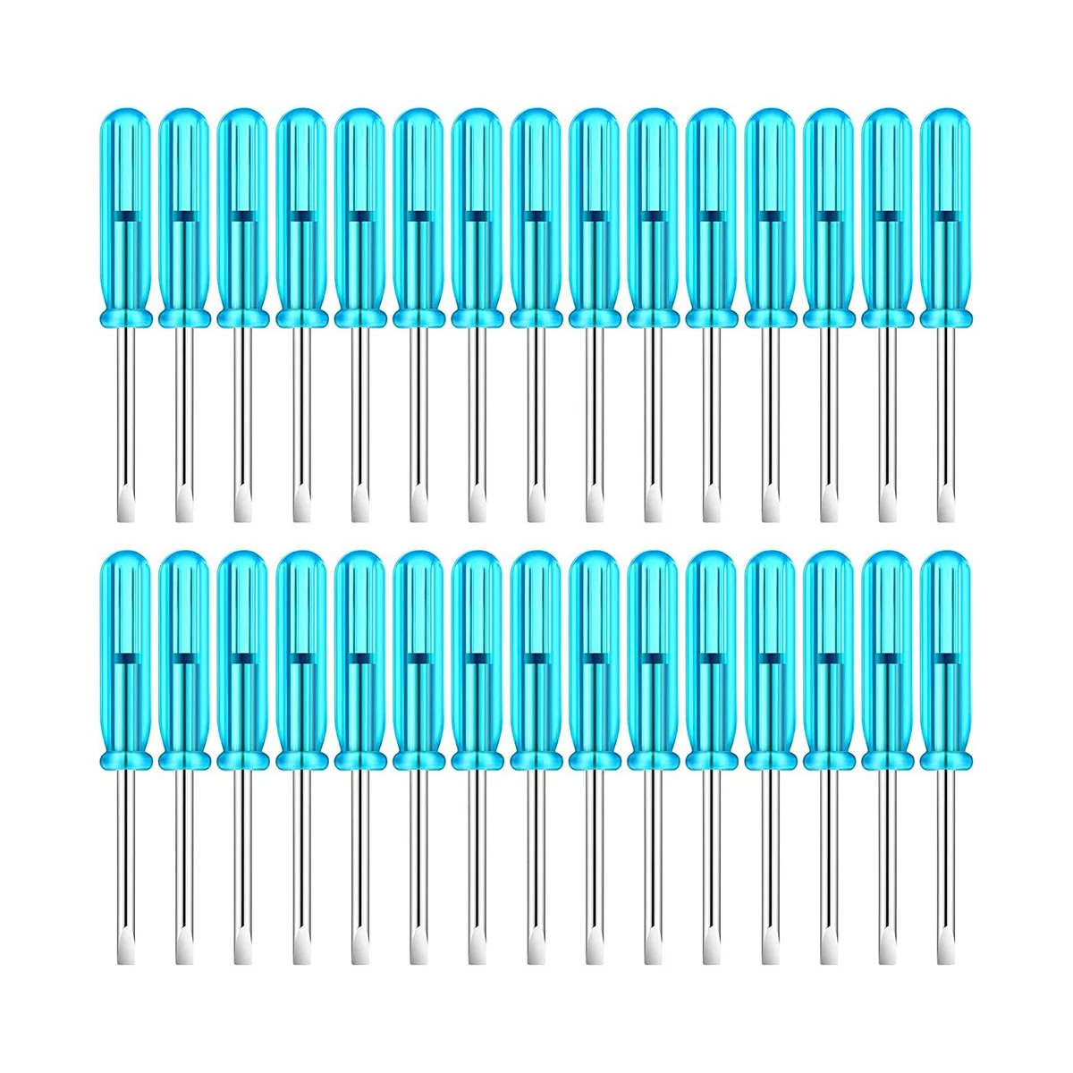 

100PCS Mini Slotted Screwdriver, 2.0mm Flat Head 45mm Length for Small Appliances Repair