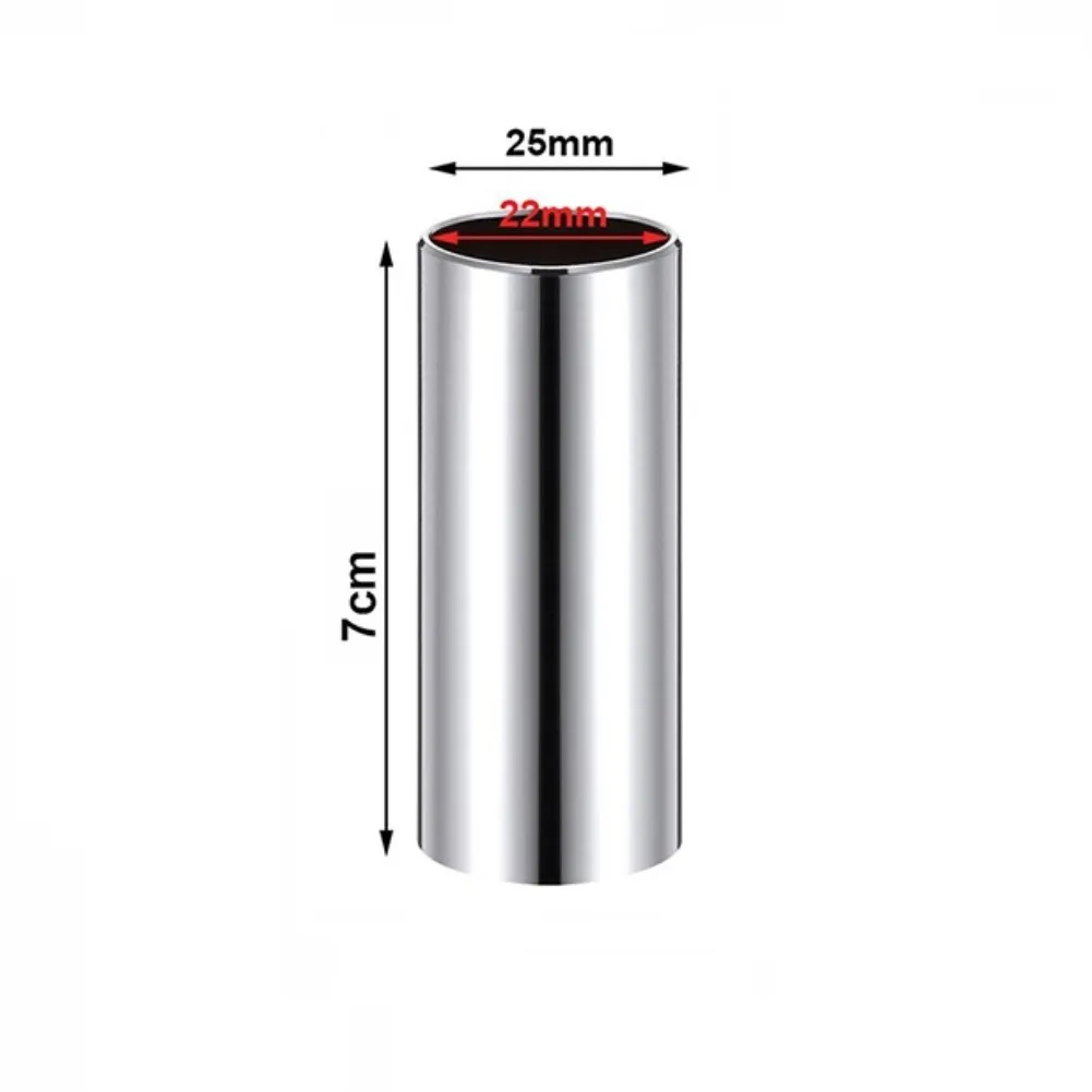

70MM Guitar Slide Guitar Slide 1pcs 304 Stainless Steel Approx.70x25mm Black Gold Metal/ABS Seamless ABS Silver