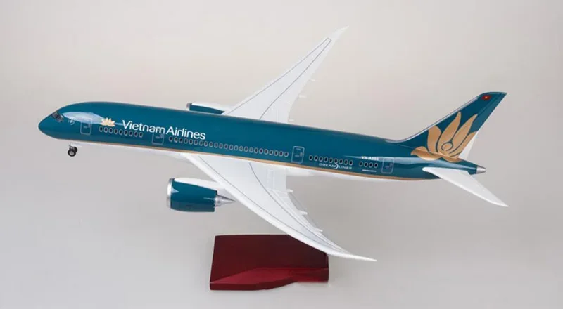 Масштаб 1/130 47 см частный самолет Boeing B787 Dreamliner Vietnam Airlines модель W легкий и колеса