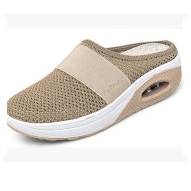 

Women Wedge Slippers Anti-slip Premium Slippers Vintage Casual Female Platform Retro Shoes Orthopedic Diabetic Sandals Plus Size