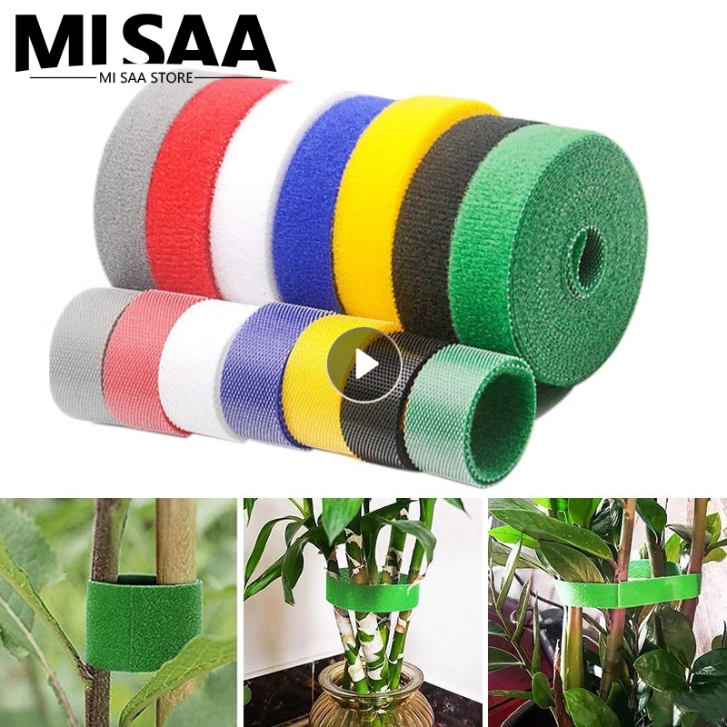 

Многоразовые петли для крепления растений, Самоклеящиеся Застежки, нейлоновые ремешки, органайзер, держатель проводов, аксессуары «сделай сам»