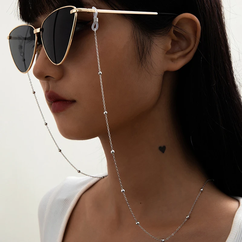 

Цепочка для очков женская летняя, Модный шнурок для солнцезащитных очков с бусинами и маргаритками, ручная работа, ожерелье