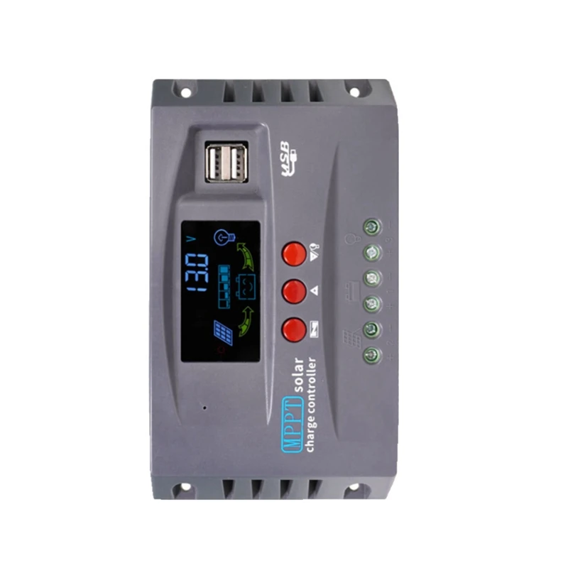 

1 Pcs 12V 24V MPPT Solar System Controller Colorful Screen For Lithium Lifepo4 GEL Lead Acid 30A