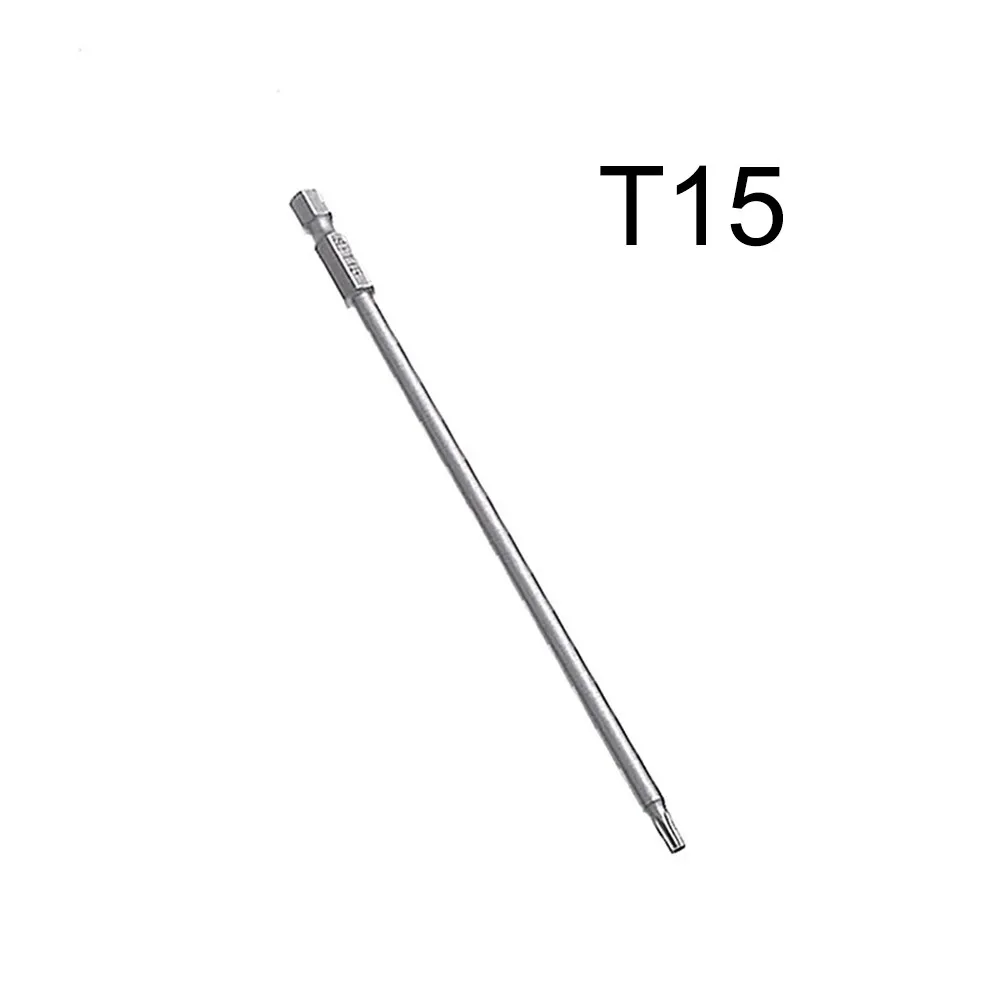 

150mm Long Magnetic Torx Screwdriver Bit Set S2 Alloy Steel Electric Screwdriver Head T6,T8,T9, T10,T15,T20,T25,T27, T30,T35,T40