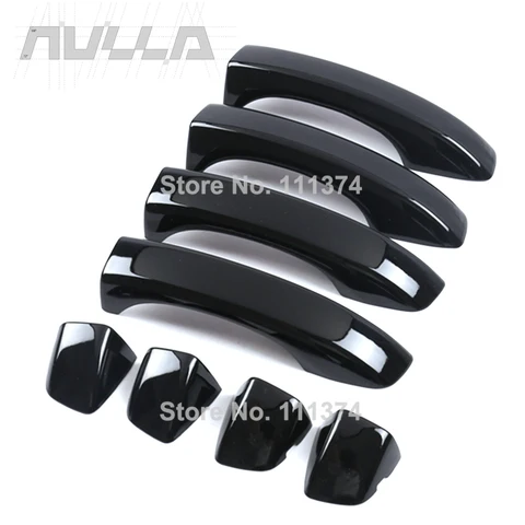 Накладки на дверные ручки из АБС-пластика под карбон для MG MG5, 5 HS, ZS, EV, EZS, ZX, ZST, VS 2017, 2018, 2020, 2021, 2022, 2023, 2024