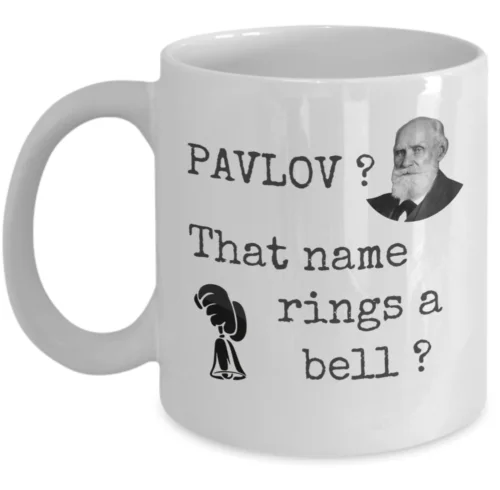 Кофейная кружка Психология-Павлов с названием кольца-классический Кондиционер