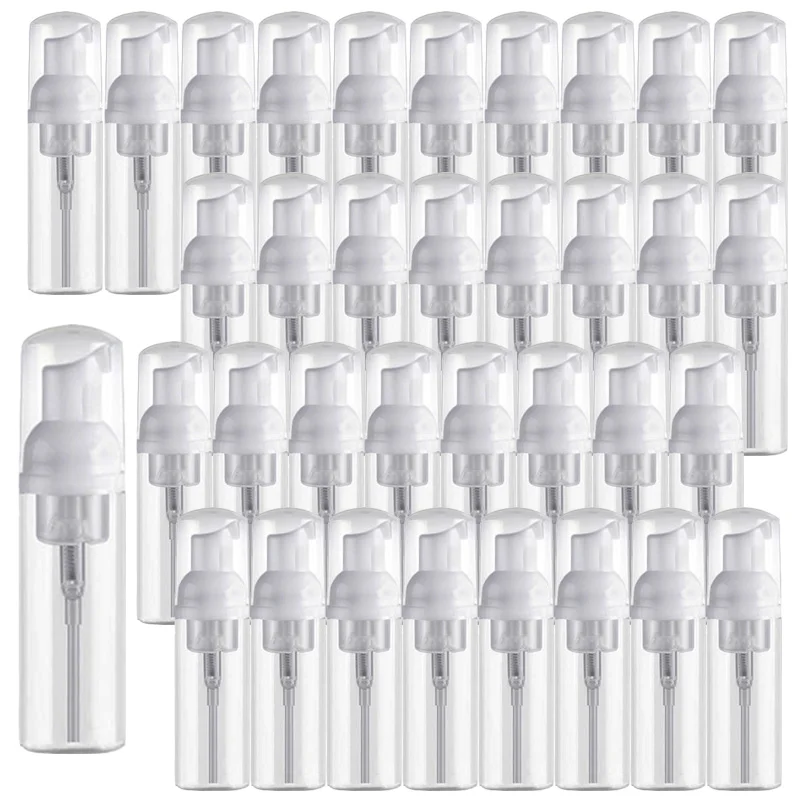 35PCS 30/60ml Plastic Foamer Pump Bottle Empty Face Lashes Cleanser Cosmetic Bottle Soap Dispenser Foam Bottle Wholesale