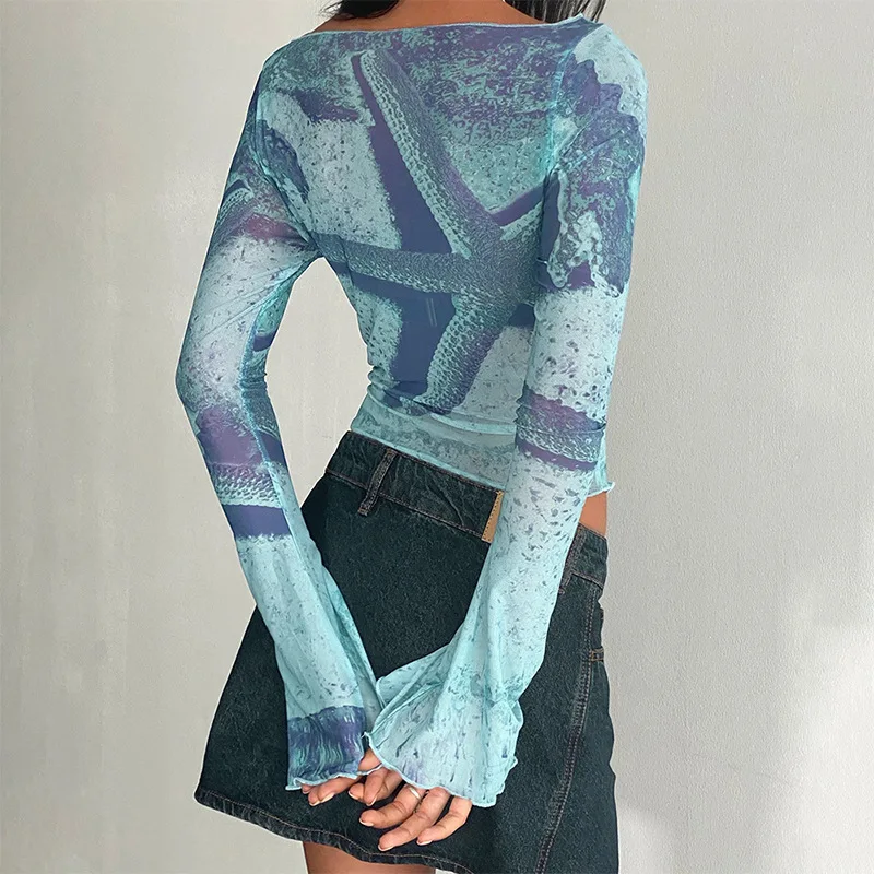 Женская футболка с абстрактным принтом