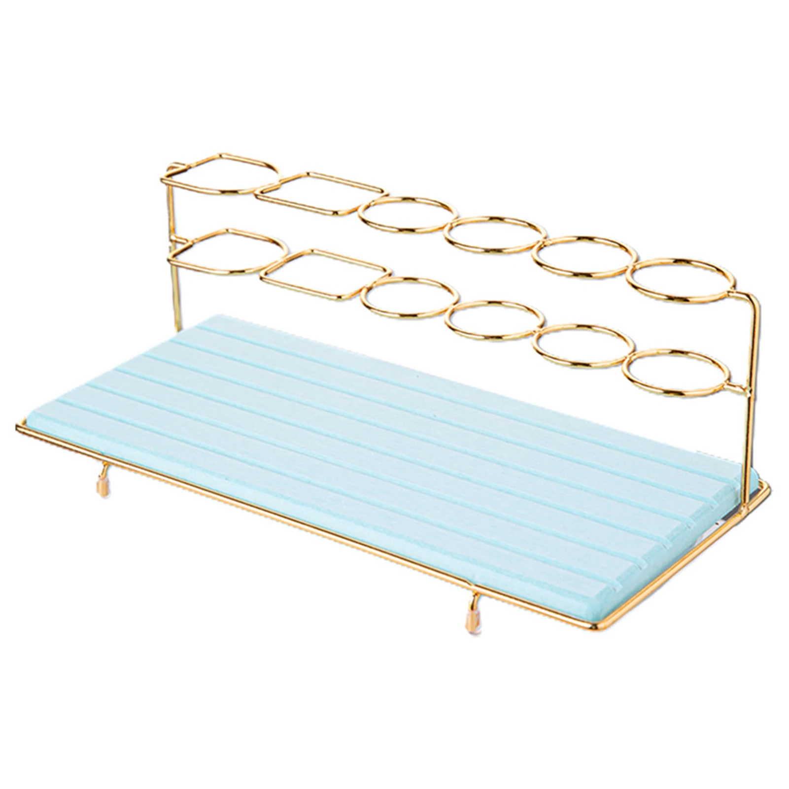 

Holes Dresser Anti Slip Stainless Steel Open Structure Storage Rack Stable Strong Adsorption Bathroom Shelf Easy Clean Home