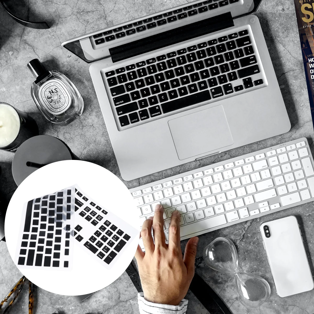 

Keyboard Protector USB Keypad Keyboard Guard Water Proof Keyboard Cover Laptop Silica Gel Type Cover Keyboard Cover Skin