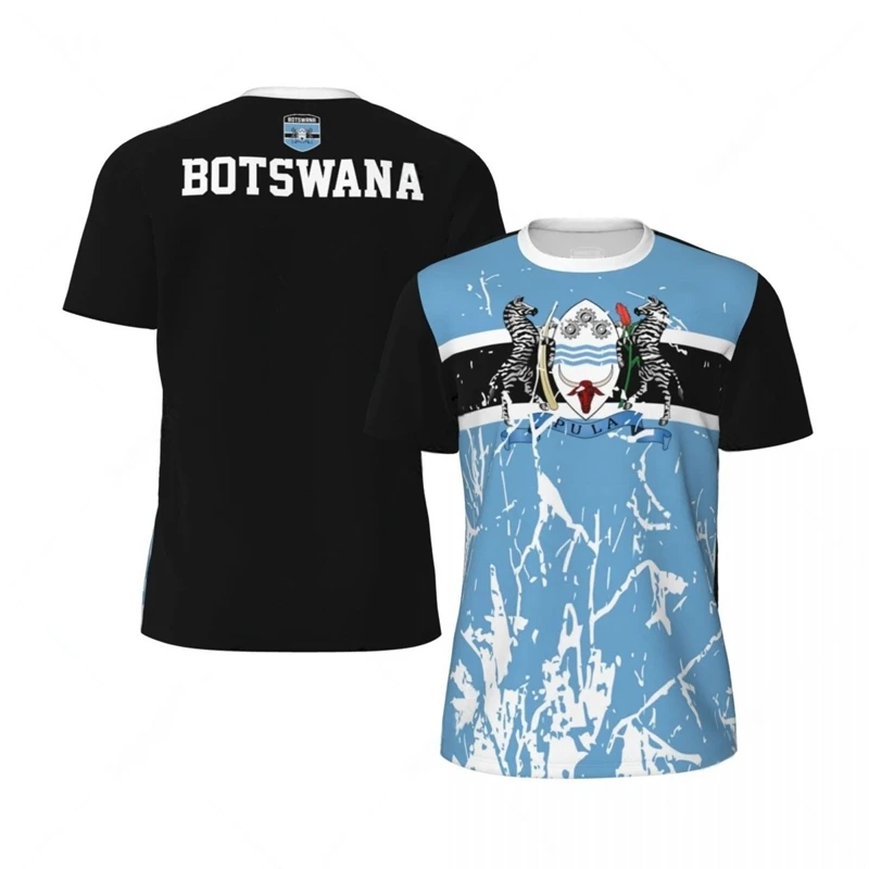 Футбольные футболки с флагом Ботсвана для мужчин модные летние национальным