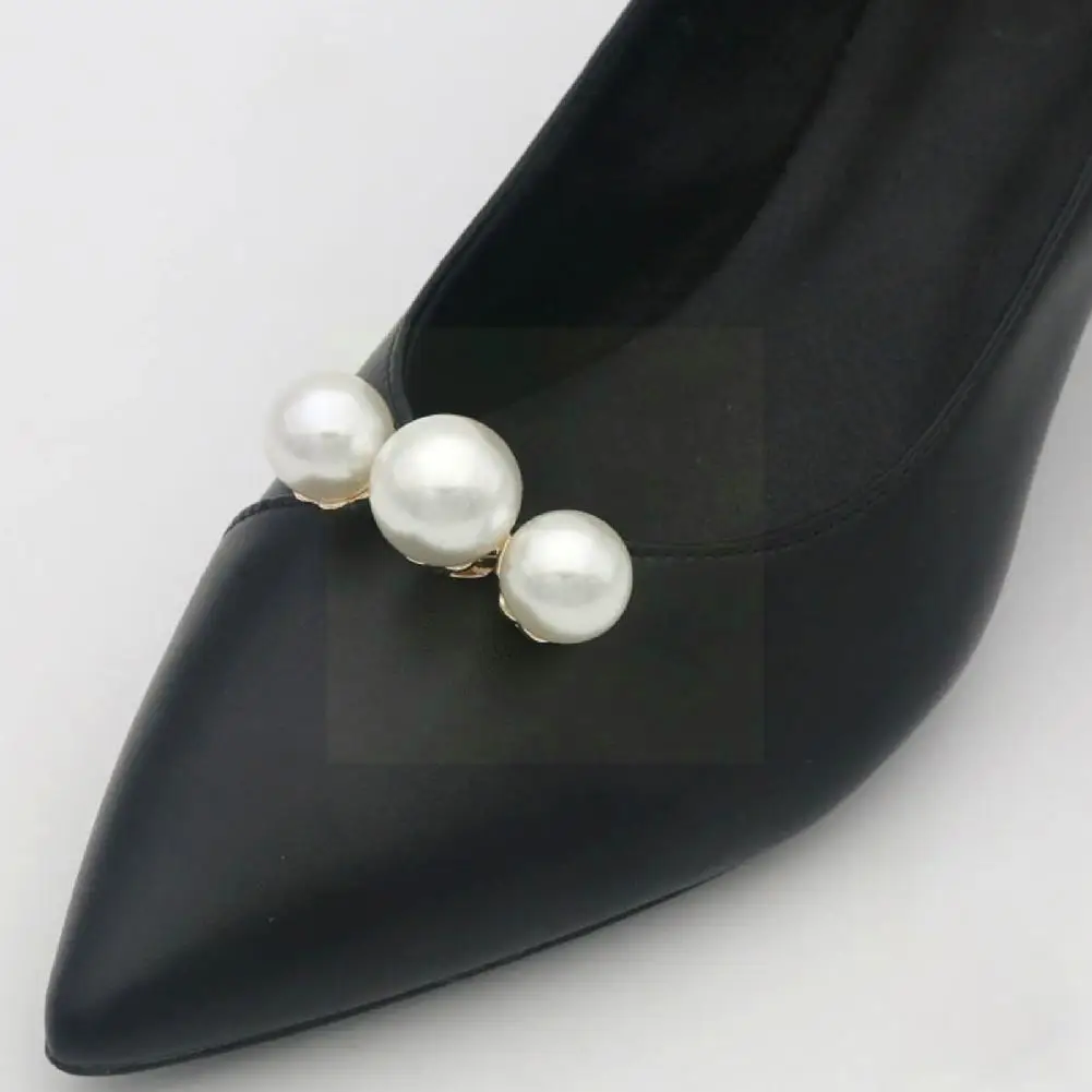 

1pc Pearl Leaf High Heel Clip Bridal Wedding Buckle Decoration Woman Heels Shiny Elegant Diy Glamour Accessories C9a6