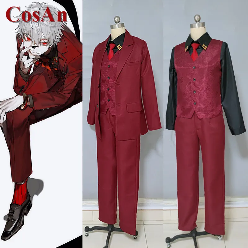 

CosAn Anime Vtuber YouTuber Nijisanji Kanae Cosplay Costume Business Suit Uniforms Unisex Activity Party Role Play Clothing