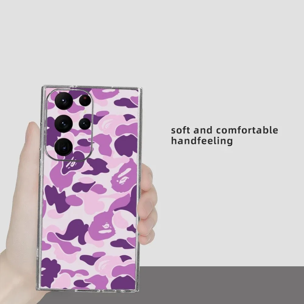 Чехол для телефона ABC CAMO B-bape-E Samsung Galaxy S24 Ultra S22 S23 S21 S20 5G защитный силиконовый чехол