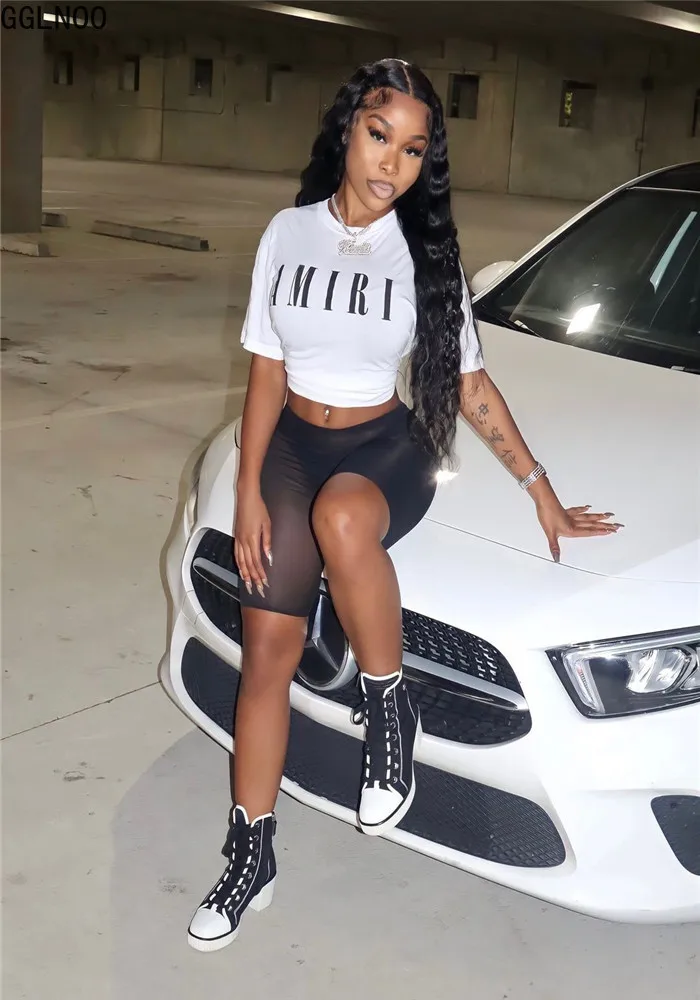 

GGLNOO женская футболка с принтом буквы кавайные топы летние футболки с коротким рукавом Kpop уличная одежда Y2K одежда