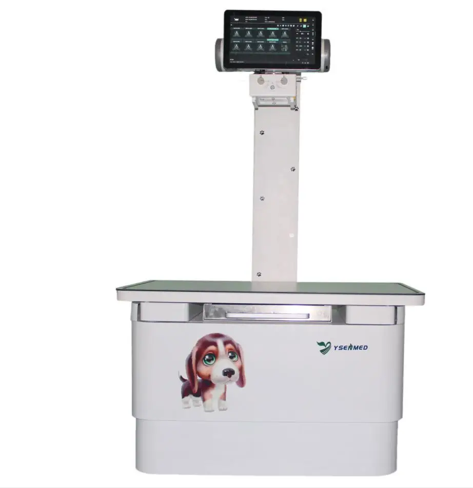

Yueshen YSDR200-YSXVF 20kw 320mA high quality veterinary clinic animal pet digital x-ray machine with wired flat panel