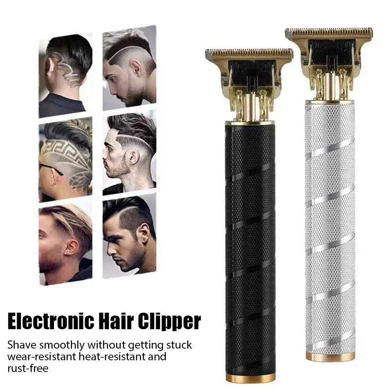 

Hair Clipper Men's Special Rechargeable Hair Carving Barber Shop Professional Push USB Retro Trimmer