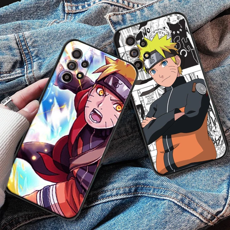 

Чехол NARUTO для телефона Samsung M11 M12, мягкий чехол из жидкого силикона, черный чехол
