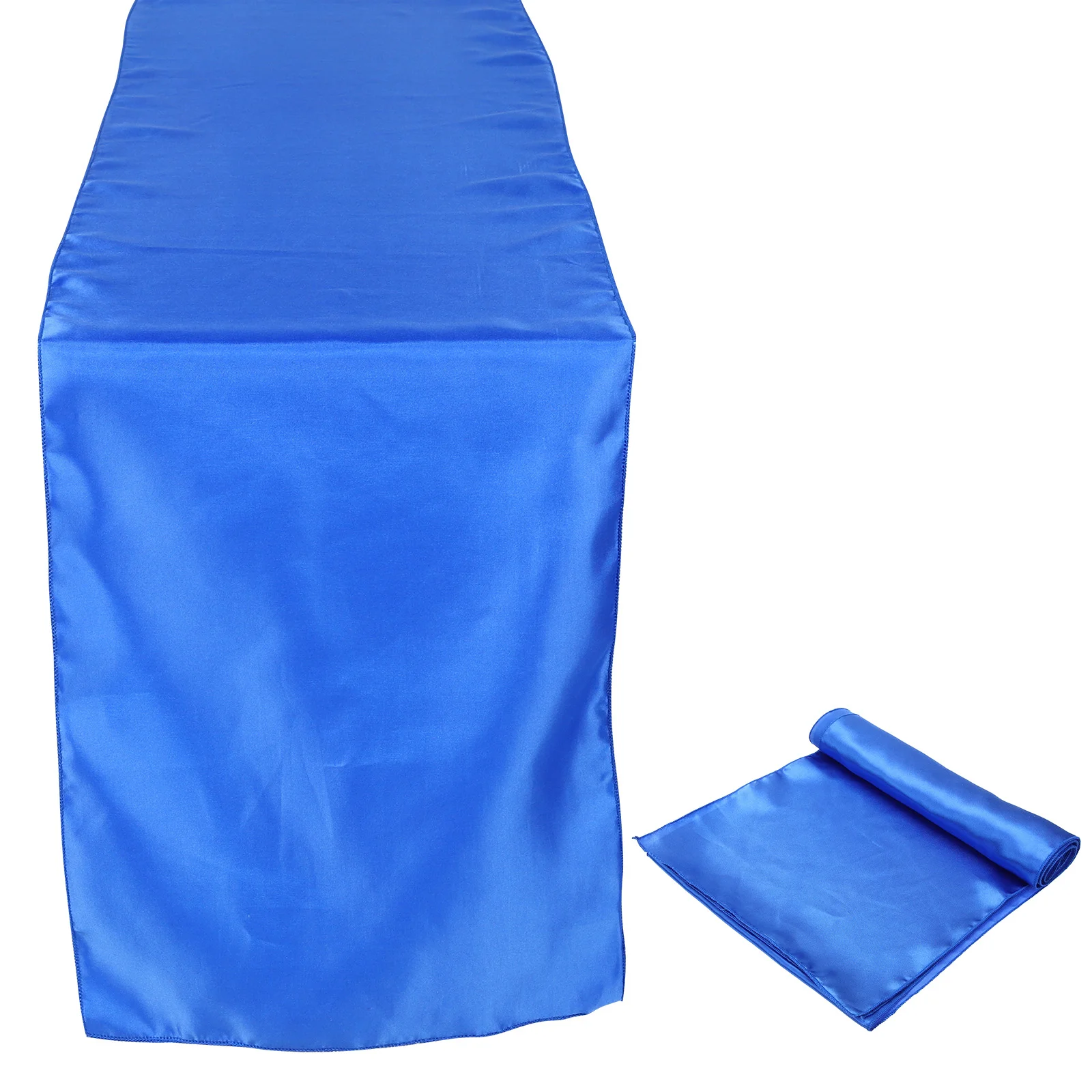 

Table Runner Blue Runners Navy Christmas Wedding Birthday Dark Engagement Satin Decorations Inches Party Silk Graduation Cover