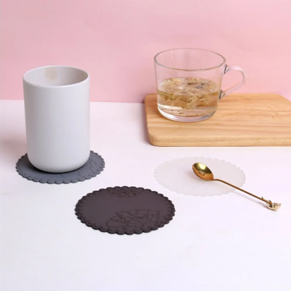 

Подставка под кружку, кухонный Рождественский коврик для обеденного стола, тканевые кружевные вязаные крючком подставки под напитки