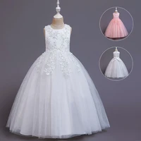 kids dresses for girls lace dress embroidered gown princess clothes children formal evening party flower girls wedding vestidois