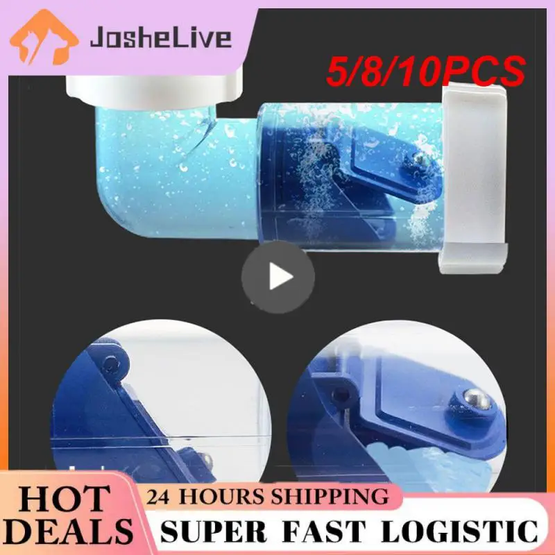 

5/8/10PCS Sink Anti-blocking Abs Drain Hose Bathroom Drain Tube Expandable Washbasin Corrugated Curved Pipe Rotate