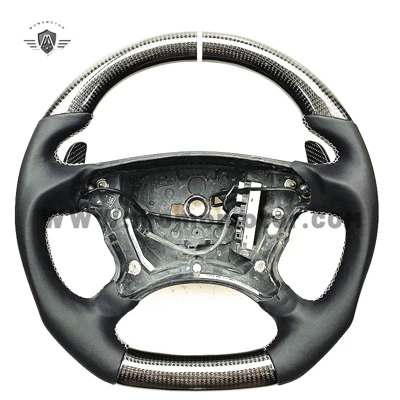 

Рулевое колесо из углеродного волокна в белую полоску под заказ для Mercedes-Benz E55 SL55 CLS55 CLK55 черная серия Steerig WHEEL 2015