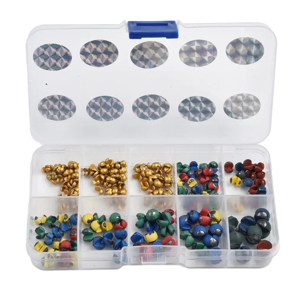 

212pcs Fishing Sinker Set Split Lead Shot Sinker Round Bite Lead Weight Connector Fish Tackle Pesca Fishing Tools Accessories