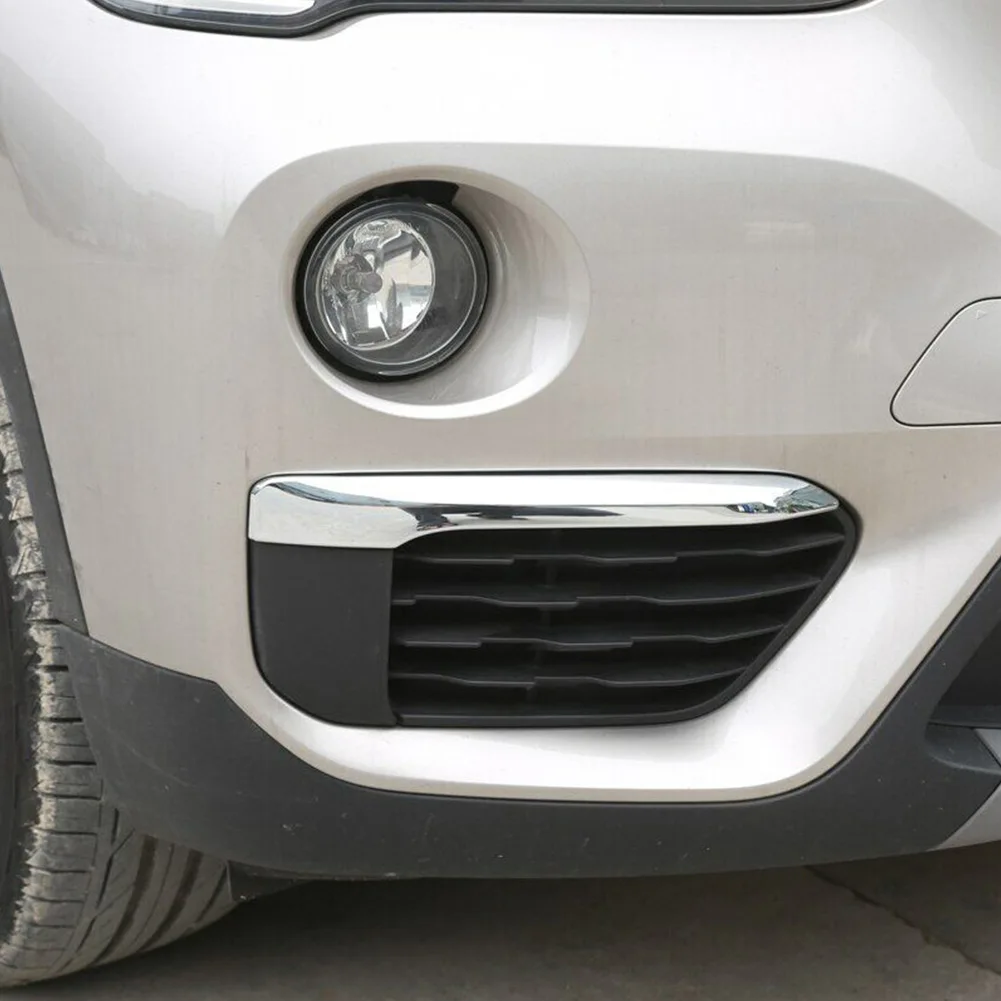 

Brand New Eyebrow Exterior Accessories Bright Silver Fog Lamp Light Cover Trim For BMW X1 F48 2016-2019 Front Head