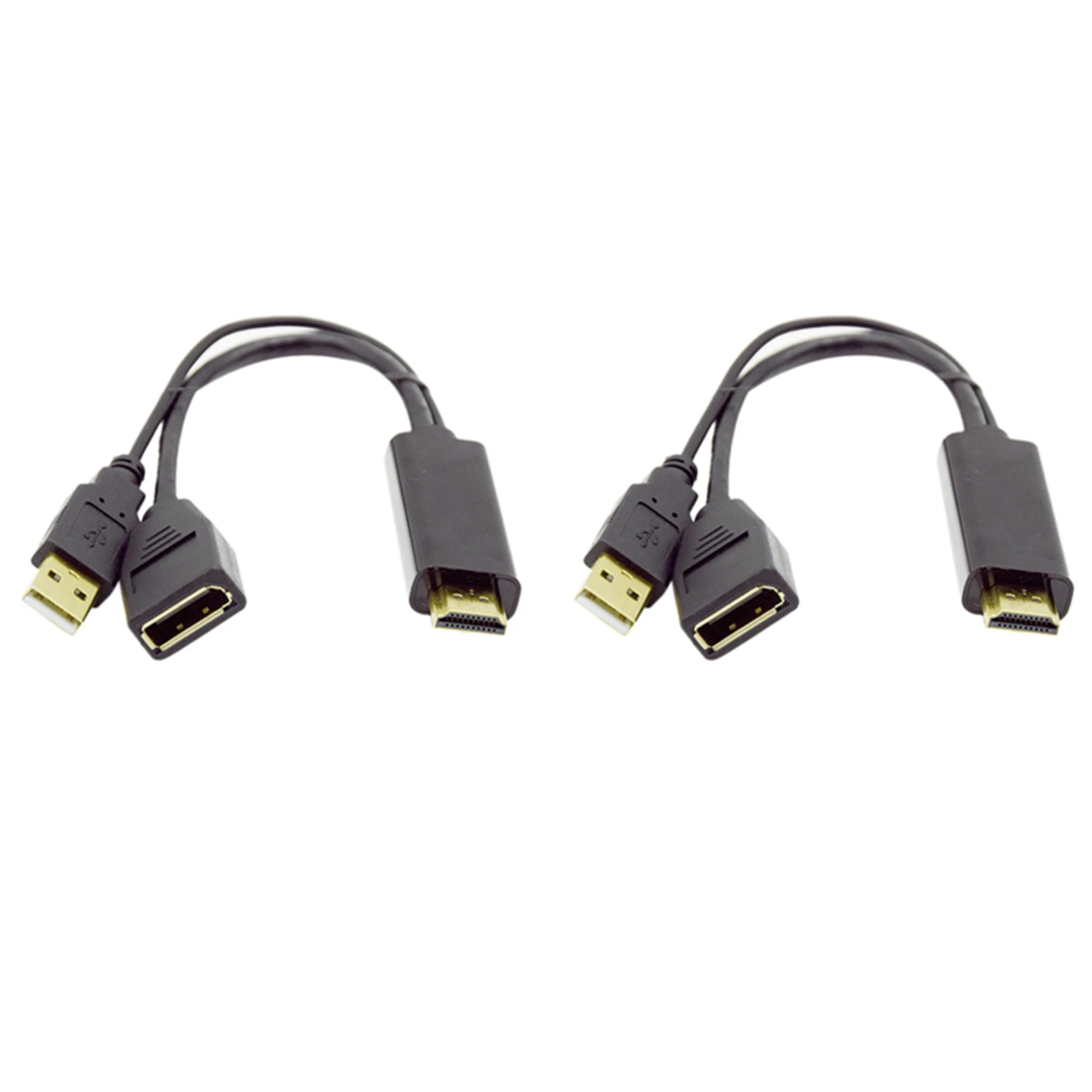 

2 шт., переходник с HDMI на дисплей, 4K HD