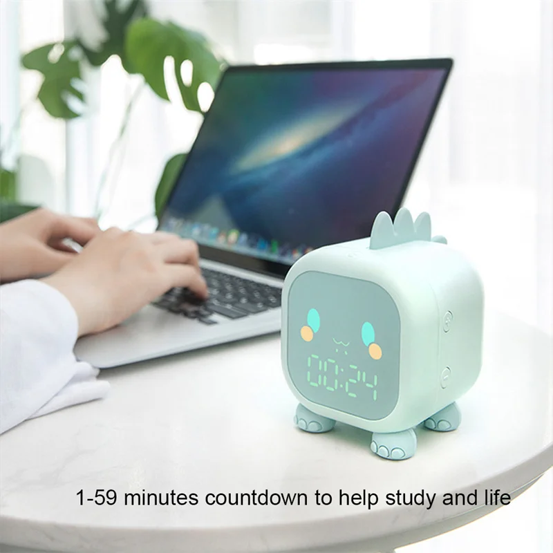 

Kids Alarm Clock Cute Dinosaur Digital Alarm Clock For Kids Bedside Clock Children Sleep Trainier Wake Up Night Light Home Decor