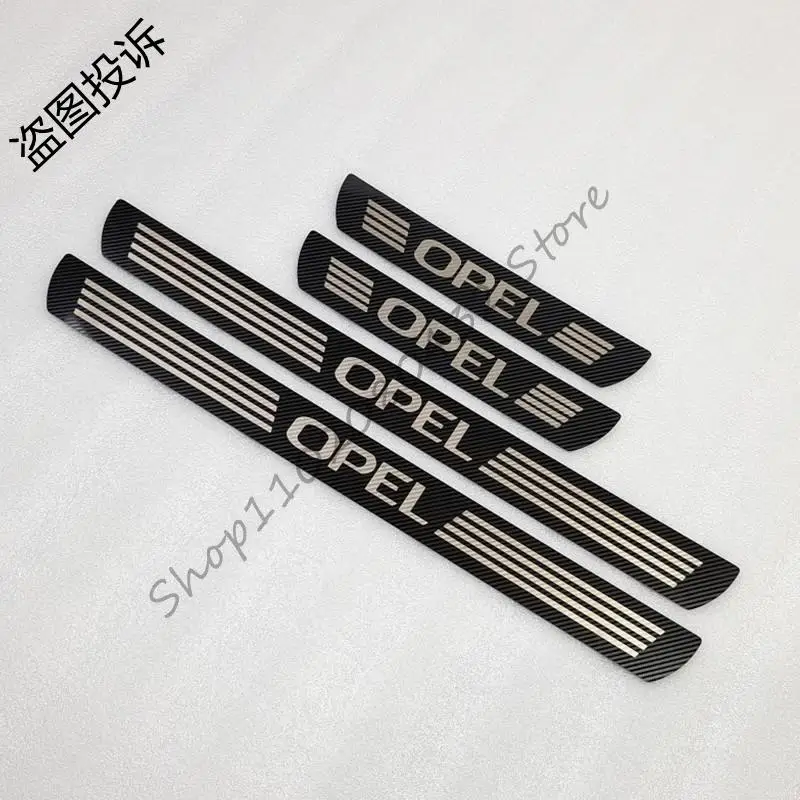 

For opel astra zafira corsa Door Sill Scuff Plate Cover Trim Stainless Steel Threshold Pedal Styling Protect Car Accessories