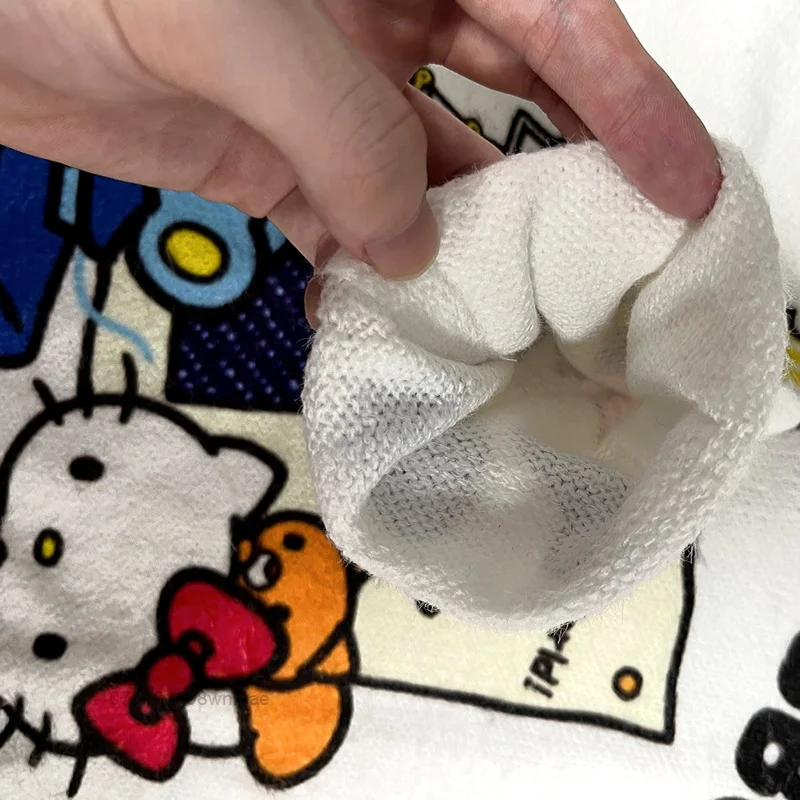 Женский Свободный вязаный свитер Sanrio Family-Hello Kitty Academy топы из милого мультяшного