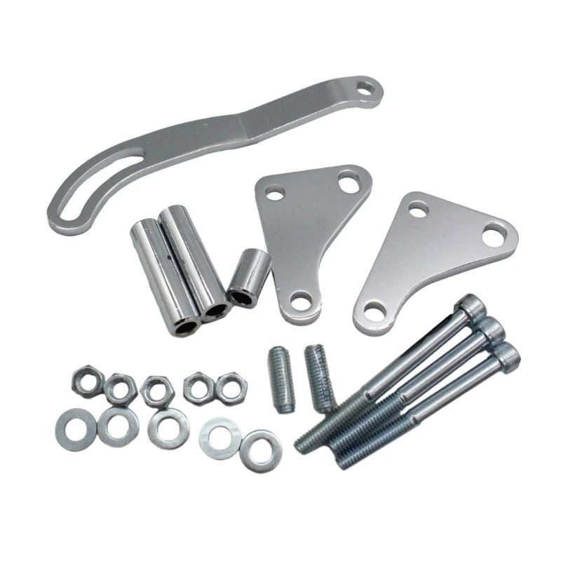 

Power Steering Pump Bracket Billet Slotted Stand Holder for SBC Saginaw 327 350 R2LC