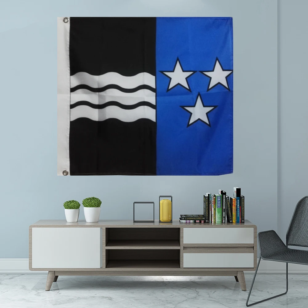 Флаг кантона Аргау, графический напечатанный на заказ висячий баннер, украшение, спортивный полиэстер, крышка вала, втулки, 3x3 фута, 90x90 см Флаг кантона Аргау, графический напечатанный на заказ висячий баннер, украшение, спортивный полиэстер, крышка вала, втулки, 3x3 фута, 90x90 см