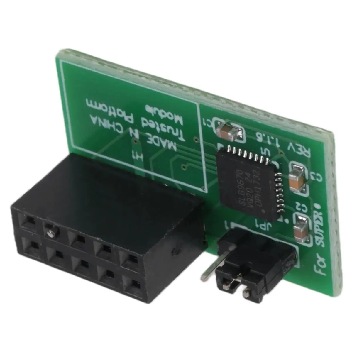 Фото [ГОРЯЧАЯ РАСПРОДАЖА] 1 шт. 10-контактный модуль SPI TPM 2.0 Trusted Platform для AOM-TPM-9670H №5