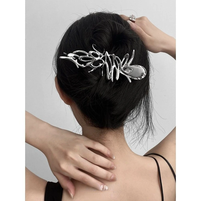 

Geometric Hair Claw Women Fashion Girl Alloy Hollowed-out Sliver Claw-style Hairpin Sepcial Headwear Hair Accessories
