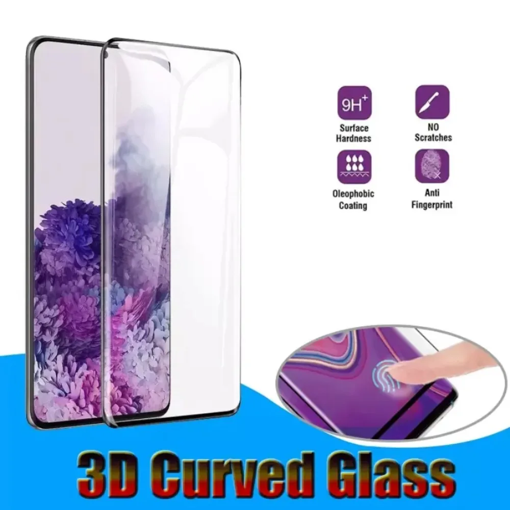 3D закаленное стекло для Samsung Galaxy S24 S23 S22 S21 S20 Plus ультразащитные пленки экрана Glaxy Note