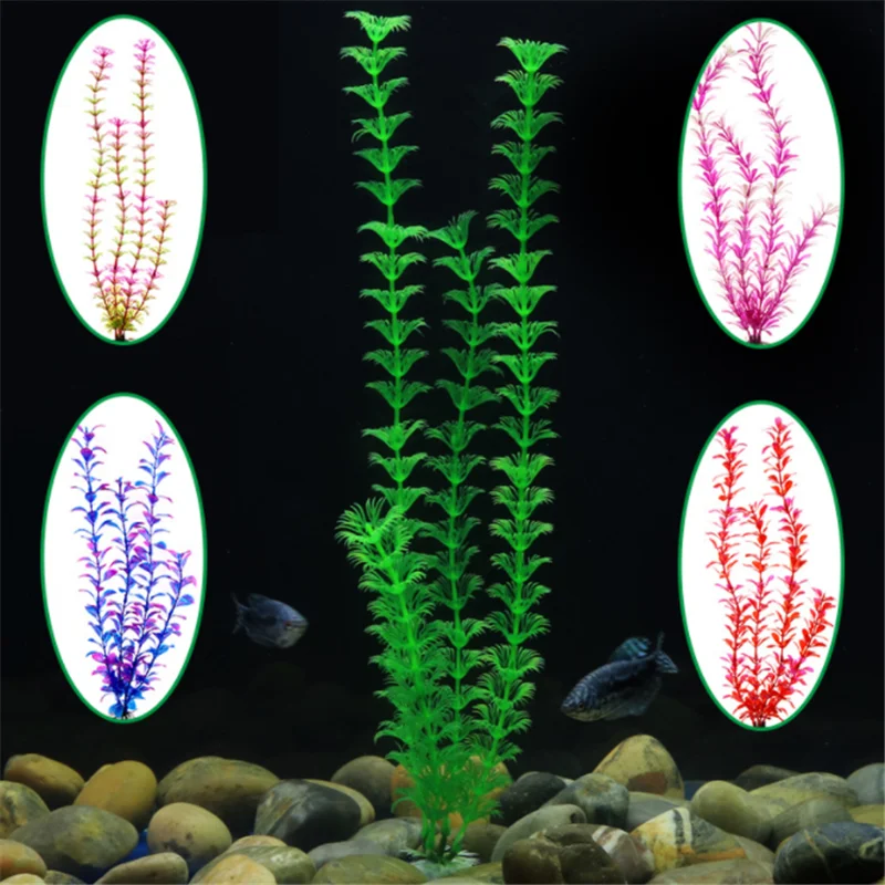 

Fashion 41CM Artificial Aquarium Decor Plants Water Weeds Ornament Aquatic Plant Fish Tank Grass Decoration Accessories