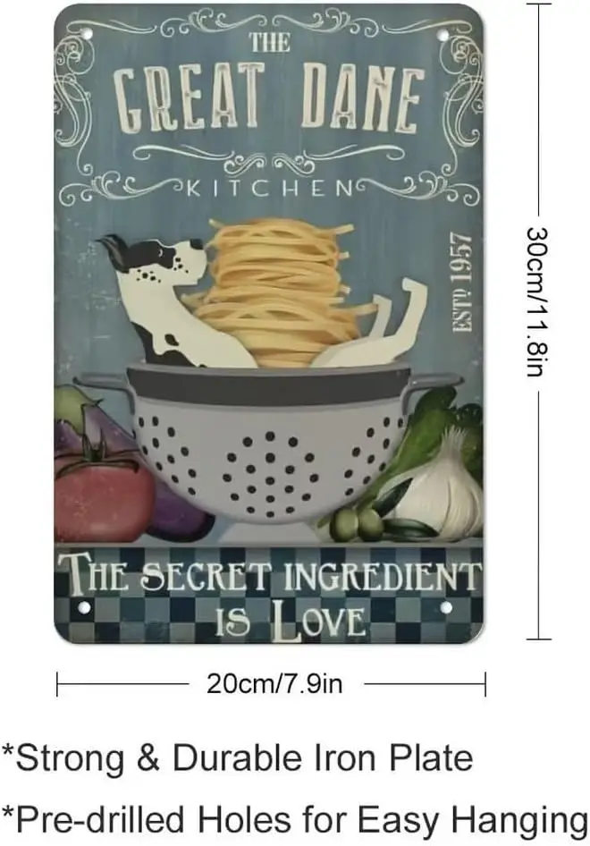 Винтажный металлический знак Мой дом мой двор мои люди собака металлическая