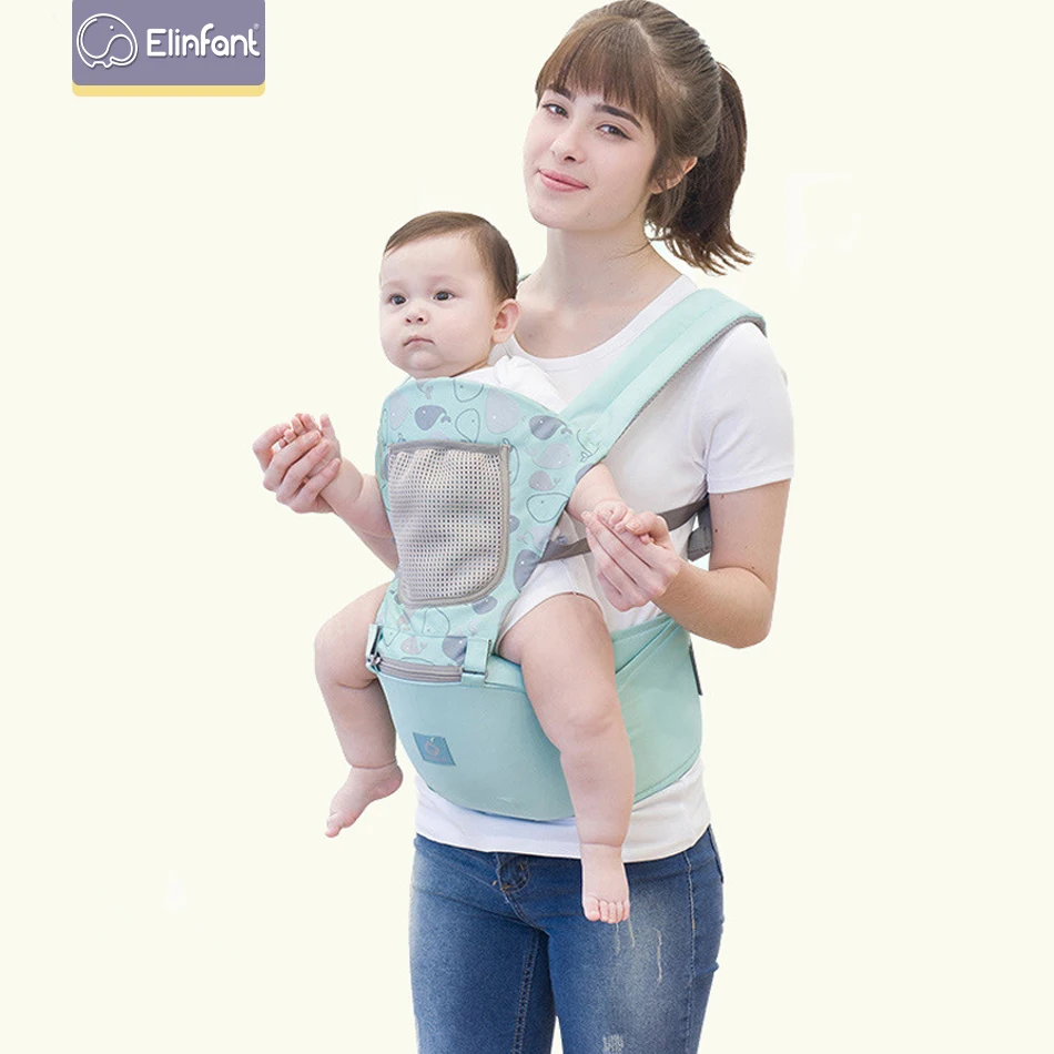 

Elinfant backpack for 3.5- 20kg baby sling wrap carrier multi-functional breathable baby hipseat