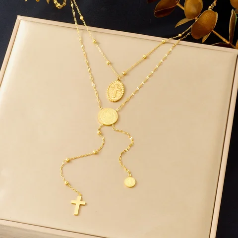 DIEYURO золотое ожерелье