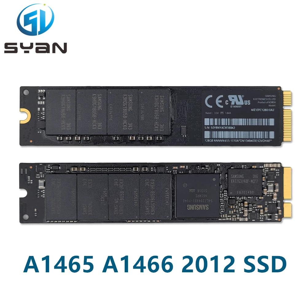

SSD-накопитель A1465/A1466, 128 ГБ, 2012 дюйма, 128 ГБ