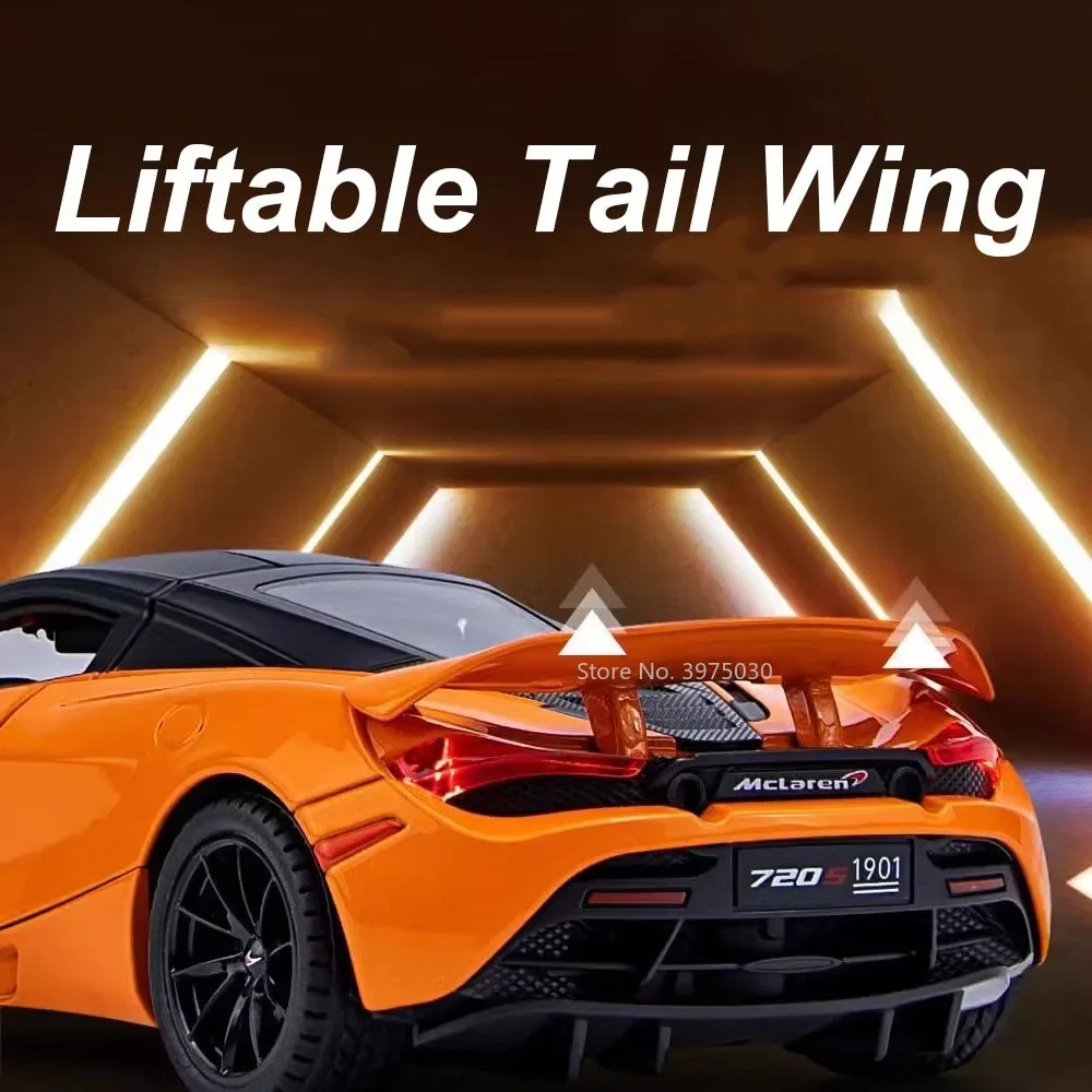 1:32 сплав MCL 720S игрушки миниатюрные автомобили литые под давлением модели звук