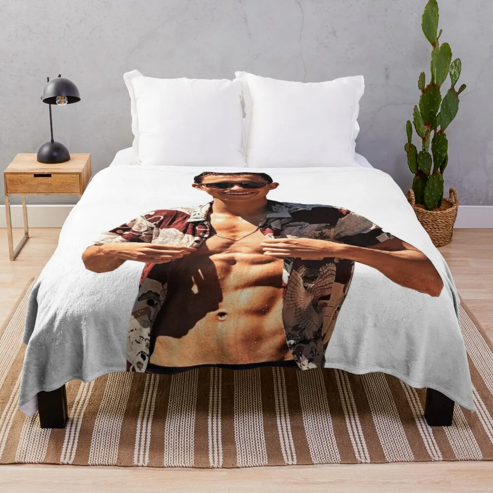 

Tom holland sem camisa design lance cobertor cobertor personalizado cobertor para sofá cobertor ponderada
