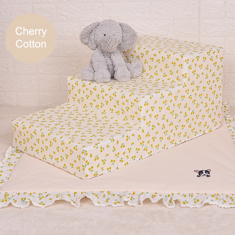 Лестница для собак лестница с 3 ступеньками маленьких и кошек нескользящая