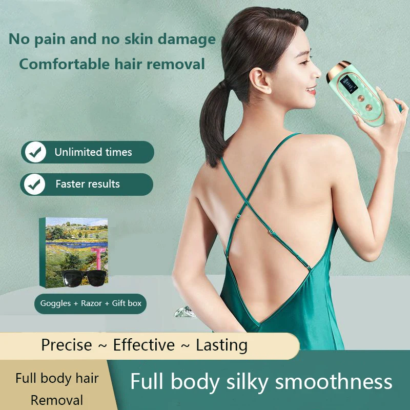

Epilator Painless Epilator Professional Hair Removal Epilator Painless Flash Home Epilator Bikini Trimmer Intense Pulsed Light