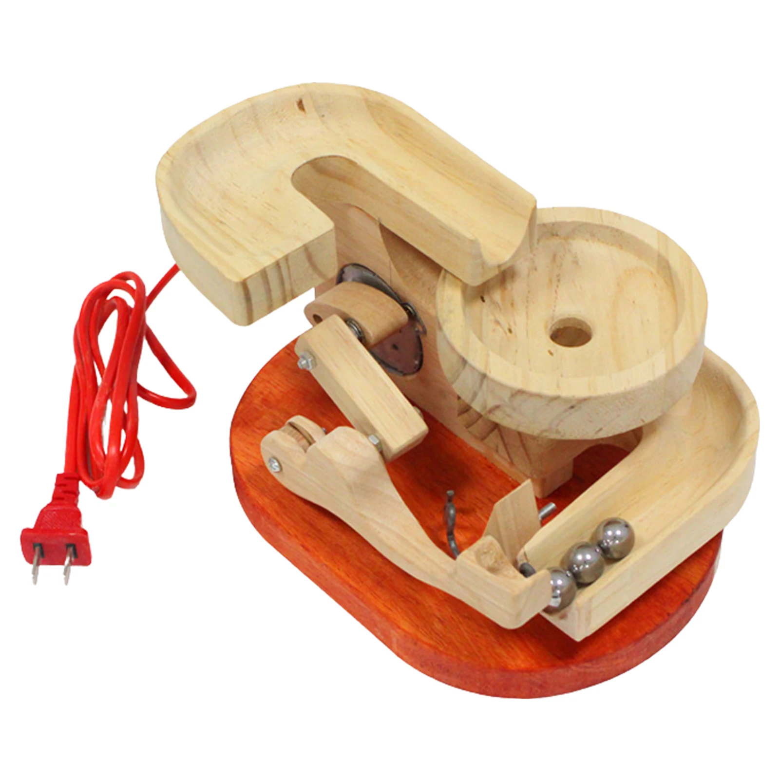 

Wooden Perpetual Motion Machine Perpetual Motion Machine Simulator Marble Run Craft Set Desk Toy Creative Office Decoration