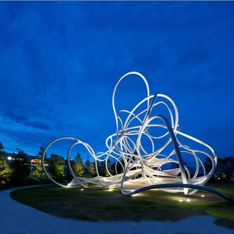 

Stainless Steel Sculpture Landscape Sculpture Stainless Steel Round Sculpture