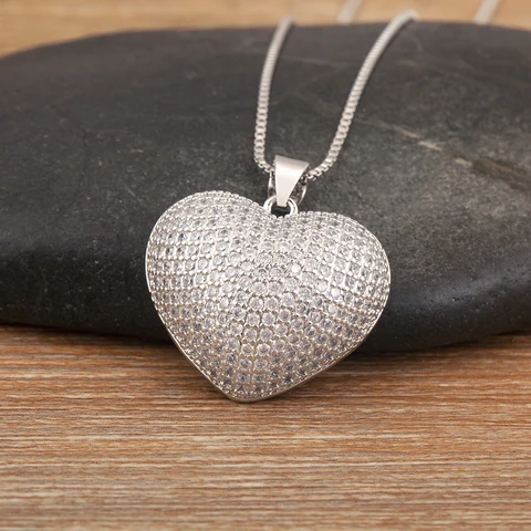 NIDIN Позолоченное ожерелье с подвеской в форме сердца